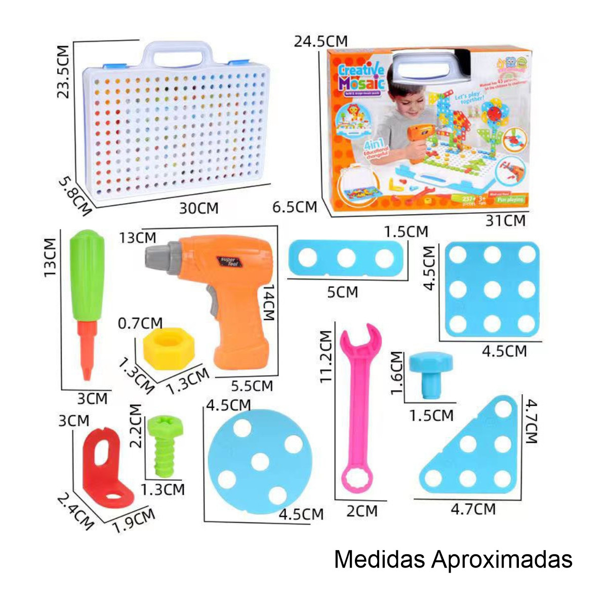 Miniatura 4 de Taladro 3D para niños 4 EN 1 juguete